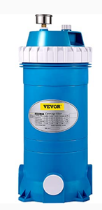 lot 63152 image: VEVOR Pool Cartridge Filter, 50Sq. Ft Filter Area Inground Pool Filter, Above Ground Swimming Pool Cartridge Filter System wPolyester Cartridge, Corrosion-proof, Auto Pressure Relieve, 2 Unions Included