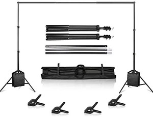 lot 65106 image: Heavy duty background stand with carry bag for photography, for photography studio, video studio