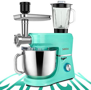 lot 65555 image: SanLidA 6-IN-1 Stand Mixer, 9.5 Qt. 10-Speed Multifunctional Electric Kitchen Mixer with 9 Accessories for Most Home Cooks, SM-1507BM, Mojito Green   (Retails $199)