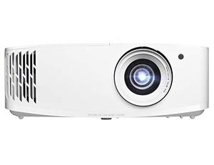 lot 65614 image: Optoma UHD38 Bright, True 4K UHD Gaming Projector  4000 Lumens  4.2ms Response Time at 1080p with Enhanced Gaming Mode  Lowest Input Lag on 4K Projector  240Hz Refresh Rate  HDR10 & HLG   (Retails $1299)