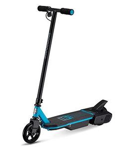 lot 65637 image: Mongoose React Electric Kids Scooter, Boys & Girls Ages 8, Max Rider Weight Up to 175lbs, Varying Max Speed, Aluminum Handlebars and Frame, Rear Foot Brake, Battery and Charger Included, E1   (Retails $169)