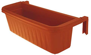 lot 65818 image: Bama Adjustable Railing Planter, 19 Long, Adjusts 1 To 4