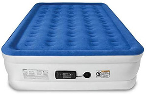 lot 66882 image: SoundAsleep Dream Series Air Mattress with ComfortCoil Technology & Internal High Capacity Pump - Queen Size, Tested, Powers on to inflate and deflate