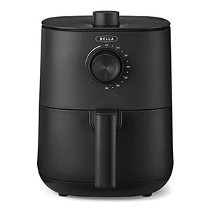 lot 67546 image: BELLA 2.9QT Manual Air Fryer, No Pre-Heat Needed, No-Oil Frying, Fast Healthy Evenly Cooked Meal Every Time, Removeable Dishwasher Safe Non Stick Pan and Crisping Tray for Easy Clean Up, Matte Black