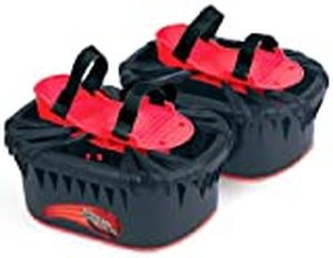 lot 67549 image: Moon Shoes Big Time Toy Bouncy Shoes Mini Trampolines For your Feet, One Size, Black