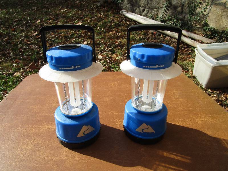 lot 204 image: Pair of Battery Powered Camping Lanterns
