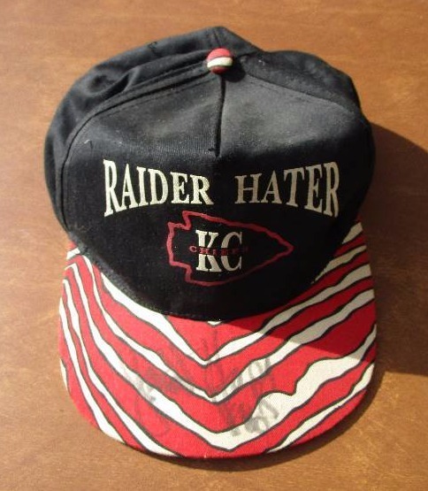 RAIDER HATER Vintage Kansas City Chiefs Hat SIGNED!! (By Who?), Rhino's  Relics Store Liquidation Auction by Fleetsale