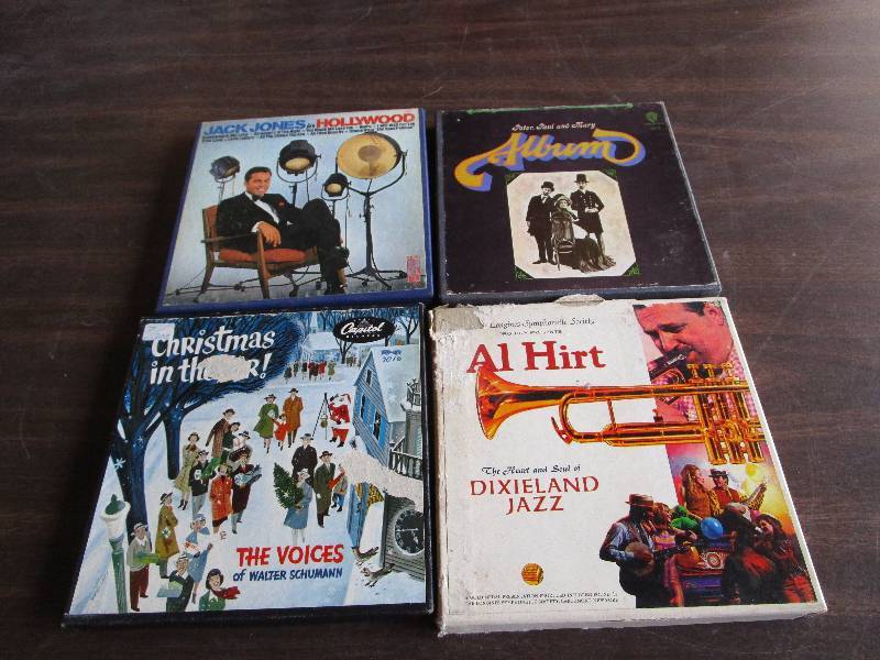 lot 43 image: Lot of 4 Reel to Reel Peter, Paul, and Mary...more.