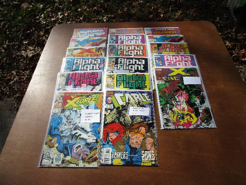 lot 23 image: Lot of Marvel Comic Books - X- Men Related Titles Alpha Flight, X-Factor, Cable