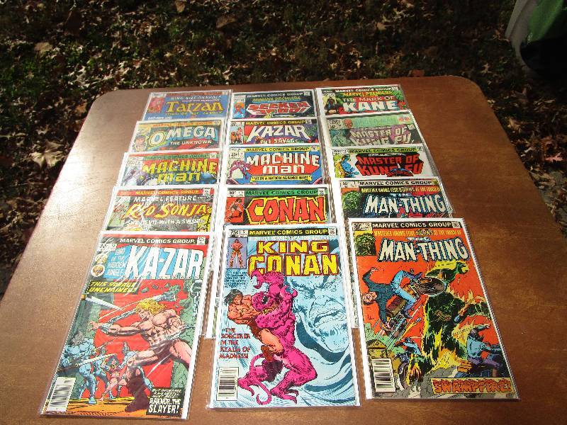 lot 22 image: Lot of Bronze Age Marvel Comics COOL LOT