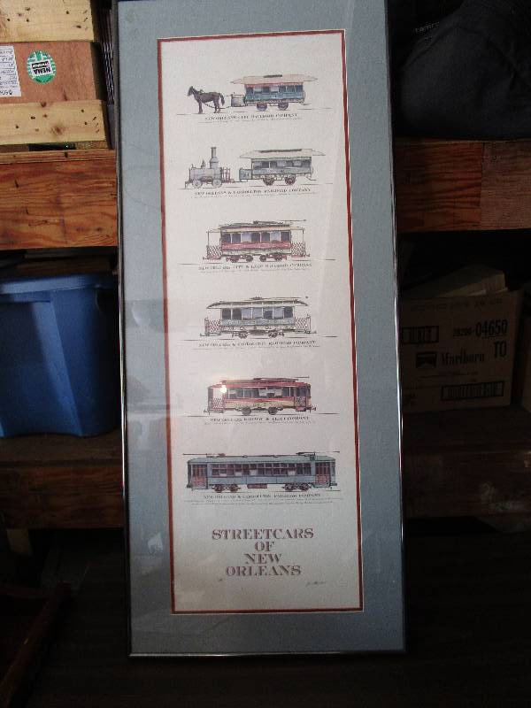 lot 268 image: Wall Decor Streetcars of New Orleans