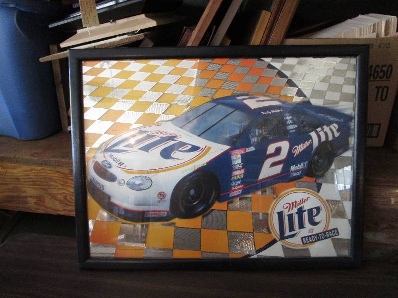 lot 74 image: Miller Lite #2 Car Brad Keselowski NASCAR Wall Beer Decor