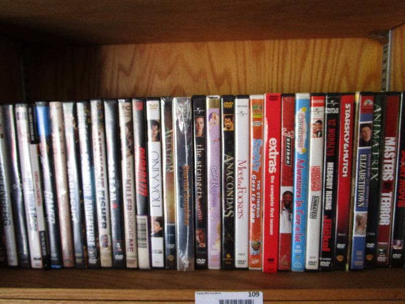 lot 109 image: Large Lot of 30 DVDs Mostly 2000s-Present