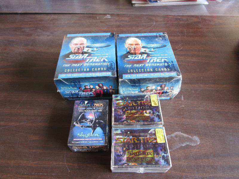 lot 53 image: Lot of Star Trek Card Sets and Unopened Boxes TNG, DSN, and Skybox Master Series