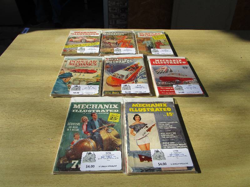 lot 154 image: Lot of Antique Mechanix Illustrated and Popular Science