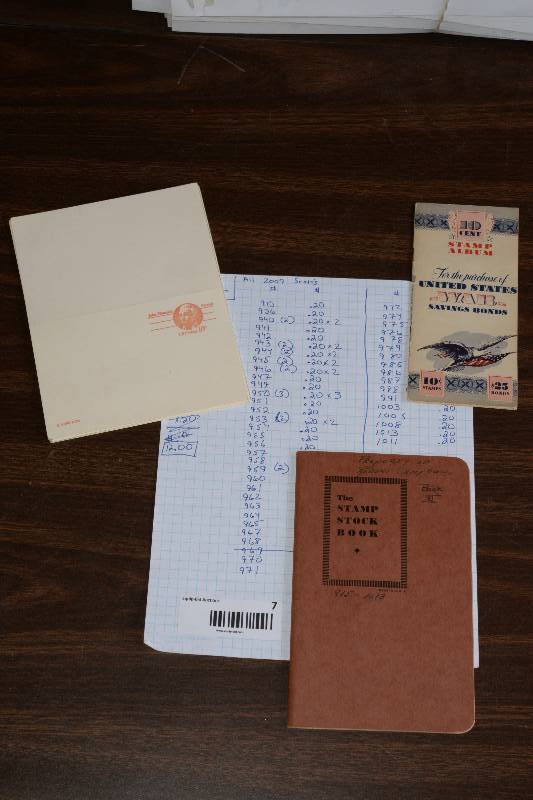 lot 7 image: Lot of Antique Stamps, Stamp Book, War Stamps, Unused 1978 Hancock Post Cards