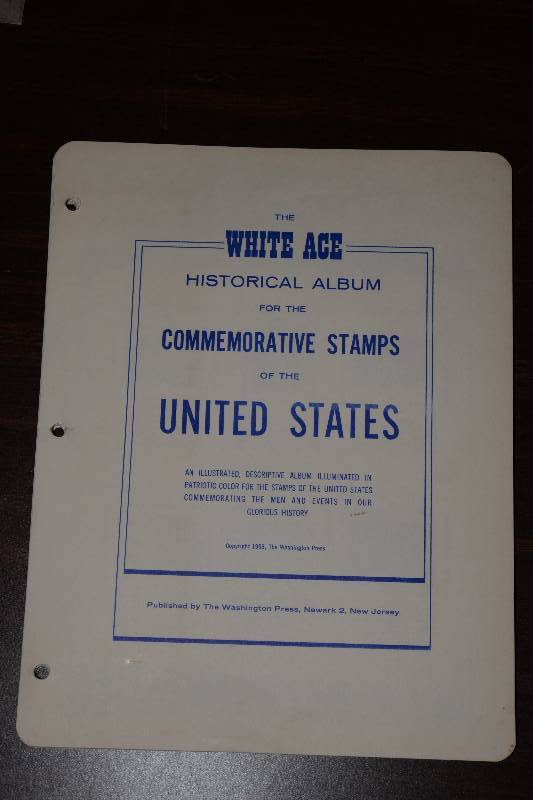 lot 40 image: White Ace Stamp Collector Book, Huge Unused Vintage Stamp Lot
