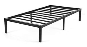 lot 7 image: Twin XL Platform Bed Frame Heavy Duty,NOAH MEGATRON Slatted Bed Base 14 Inch Mattress Foundation Bed Frame,12 Inch Under-Bed Storage,No Box Spring Needed (Twin XL)