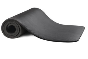 lot 28 image: BalanceFrom GoYoga All-Purpose 12-Inch Extra Thick High Density Anti-Tear Exercise Yoga Mat with Carrying Strap and Yoga Blocks