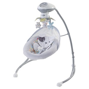 lot 32 image: Fisher-Price Sweet Snugapuppy Cradle N Swing, Dual Motion Baby Swing