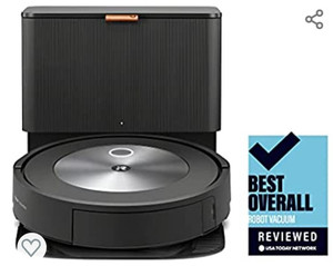 lot 41 image: iRobot Roomba j7 (7550) Self-Emptying Robot Vacuum �� Identifies and avoids obstacles like pet waste & cords, Empties itself for 60 days, Smart Mapping, Works with Alexa, Ideal for Pet Hair, Graphite