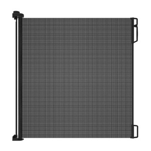 lot 44 image: Perma Extra Tall & Extra Wide Outdoor Retractable Gate, Up to 71 in. W, Black