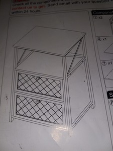 lot 45 image: night stand KHD-XF-NS04-BRN