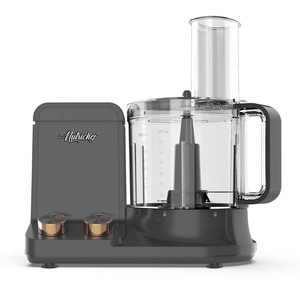 lot 50 image: NutriChef Multifunction Food Processor - Ultra Quiet Powerful Motor, Includes 6 Attachment Blades, Up to 2L Capacity