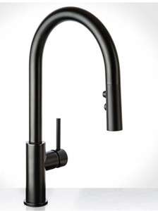 lot 76 image: Mia Pull-Down Kitchen Faucet with Multi-Flow Spray Head - Includes