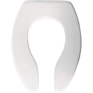 lot 109 image: Bemis Commercial Extra Heavy-Duty Plastic Toilet Seat White