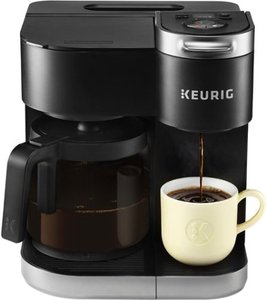 lot 27804 image: $ Keurig - K-Duo 12-Cup Coffee Maker and Single Serve K-Cup Brewer - Black - Retail $200
