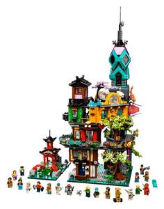 lot 27818 image: $$ LEGO NINJAGO NINJAGO City Gardens 71741 Building Toy Featuring 19 Minifigures (5,685 Pieces) - Retail $300