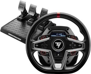 lot 27819 image: $$ Thrustmaster - T248 Racing Wheel and Magnetic Pedals for PS5, PS4, PC - Retail $400