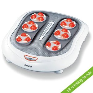 lot 30300 image: Beurer Shiatsu Foot Massager 18 Rotating Massage Heads, Relax Sore & Tired Feet with Deep Tissue, Heat Function, FM60