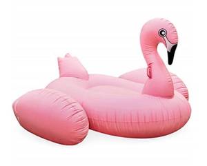 lot 30310 image: Koltose by Mash Giant Flamingo Pool Float, Huge Flamingo Swimming Pool Float for 2 Adults or 3 Kids with Handles, Lounger Styled