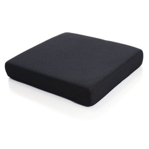 lot 30313 image: Milliard Memory Foam Seat Cushion  Chair Pad 18 x 16 x 3 with Ultra Soft 75% Cotton Removable Velour Cover, for Relief and Comfort