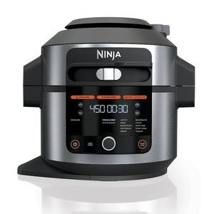 lot 31450 image: Ninja - Foodi 14-in-1, 6.5-QT Pressure Cooker Steam Fryer with SmartLid - StainlessBlack