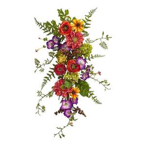 lot 31454 image: Nearly Natural Garden Flower Teardrop