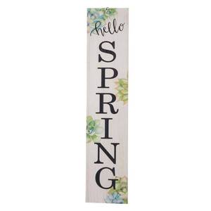 lot 31463 image: Glitzhome Wooden Spring Porch Sign