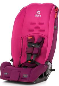 lot 31468 image: Diono Radian 3R, 3-in-1 Convertible Car Seat, Rear Facing & Forward Facing, 10 Years 1 Car Seat, Slim Fit 3 Across, Pink Blossom