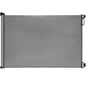 lot 31472 image: EasyBaby Products Indoor Outdoor Retractable Baby Gate, 33 Tall, Extends up to 55 Wide, Grey