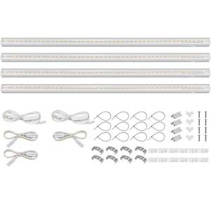 lot 31476 image: Barrina Grow Lights for Indoor Plants, Full Spectrum Sunlight, 4ft 80W (4 x 20W, 500W Equivalent), LED Grow Light Bulbs, T5 Grow Light Strip, Plug and Play, 4-Pack