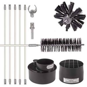 lot 34658 image: EASTMAN Lint Wizard Large Duct Dryer Vent Cleaning Kit