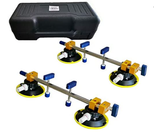 lot 34664 image: ZUOS New Edition A pair of 4.5 Seam Setter for Seam Joining & LevelingProfessional Countertop Installation. Smaller and lighter than two poles design and it is easy to deal with glue cleaning.