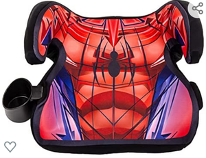 lot 34678 image: Kids Embrace Spiderman Backless Booster Seat, Weight 40-100ibs., Height 40-57 in.