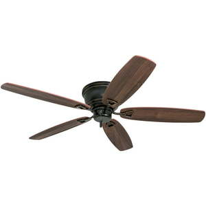 lot 34679 image: Honeywell Glen Alden 52 Oil Rubbed Bronze Low Profile Hugger Ceiling Fan