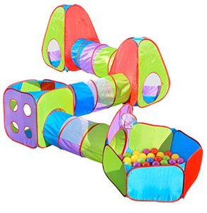lot 34686 image: Piece Pop Up Tent with Bonus Play Balls - Play Tents with Tunnels and Ball Pit for Kids - Amazon Exclusive - Sunny Days Entertainment
