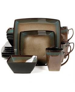 lot 34689 image: Gibson Tequesta 16-piece Dinnerware Set, Service for 4