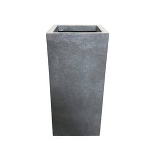lot 34690 image: 20 Kante Lightweight Modern Outdoor Concrete and Fiberglass Rectangular Planter Slate Gray - Rosemead Home & Garden, Inc.