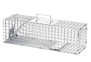 lot 35195 image: Havahart Medium Professional Style One-Door Animal Trap for Rabbit, Skunk, Mink, and Squirrel - 1078